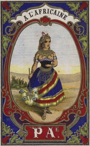 Label for African thread by French School