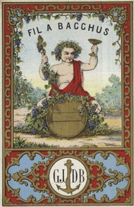 Label for Fil a Bacchus by French School