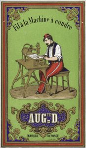 Label for Sewing Machine thread by French School