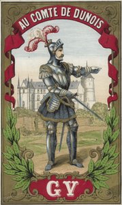 Label for the Count of Dunois thread by French School