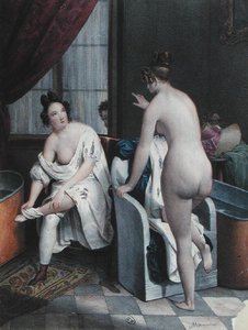 Ladies Taking a Bath