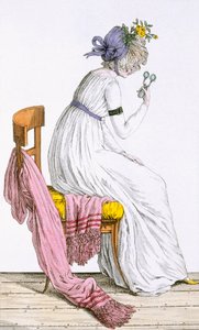 Lady wearing a negligee, from Costume Parisien, published in Journal des Dames et des Modes, 1797