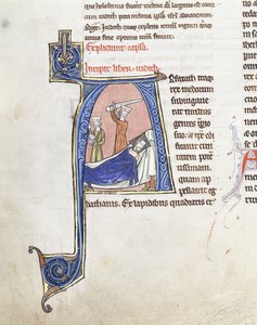 Large historiated initial 