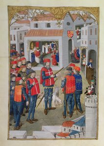 The Knights of St. John of Jerusalem Prepare to Defend Rhodes, from A History of the Siege of Rhodes, by Guillaume Caoursin by French School