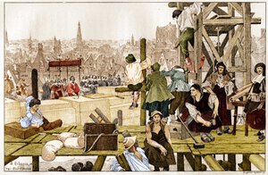 Laying of the First Stone of the Sorbonne, by Cardinal Richelieu, in the Presence of the Arch of Rouen Francois du Harlay in the 17th Century