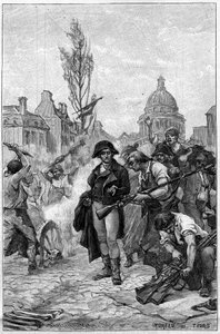 Lazare Carnot (1753-1823) inspecting the arms workshops in Paris in 1793 by French School