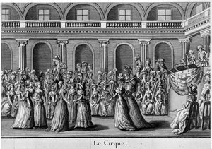 The Circus: Noblewomen Dancing - in Les Filles du Palais Royal, Frontispiece, Volume II, ed. London