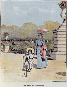 The Luxembourg Garden - in “The Little Frenchman illustrated” of 21/07/1900