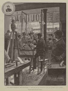 The Boulangist Demonstrations, Signing of the protest in the offices of the Cocarde