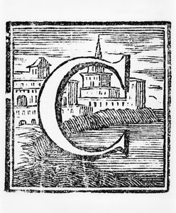 Letter C, in L