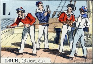 Letter L as Loch. Navy Alphabet. Epinal Image, late 19th century