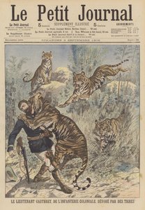 Lieutenant Gauthret of the French Colonial Infantry Devoured by Tigers in Annam by French School
