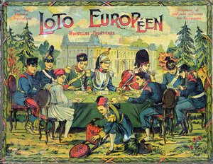Loto Europeen, French version of the game of Lotto for children, c.1900 by French School