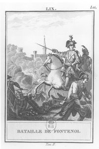 Louis XV at The Battle of Fontenoy, 11th May 1745