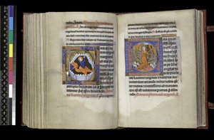 Suffrage to St Margaret and Suffrage to St. Catherine, from the Psalter and Hours of Isabella of France by French School