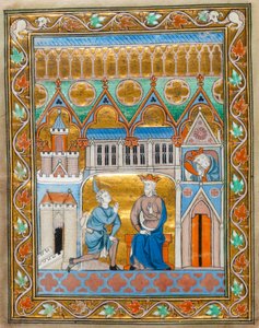 King David receiving the news of Absalom