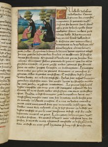 MS Hunter 252 016r Page from Cent Nouvelles Nouvelles, c.1461-62