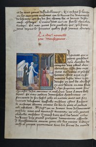 MS Hunter 252 036v Page from Cent Nouvelles Nouvelles, c.1461-62