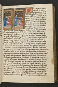 MS Hunter 252 050r Page from Cent Nouvelles Nouvelles, c.1461-62