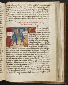 Page from Cent Nouvelles Nouvelles, c.1461-62