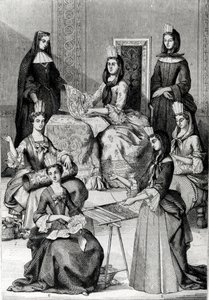 Madame de Maintenon with her Ladies in Waiting