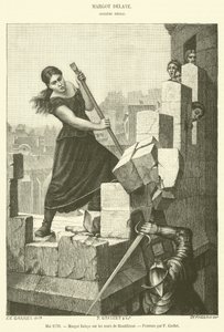 May 1570, Margot Delaye on the Walls of Montelimar by French School