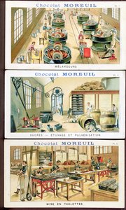 Making Chocolate, Image Advertising the Chocolate Moreuil, c.1900 by French School
