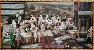 Manufacture of Playing Cards in a House in the Place Dauphine by French School