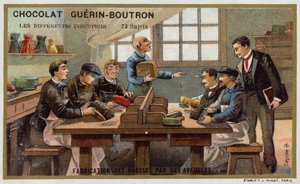 Manufacture of Brushes by the Blind by French School