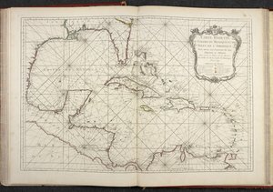 Map showing the Gulf of Mexico, Carte reduite du golphe de Mexique et des isles de l