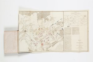 Map showing the movements of marshals Grouchy and Blucher by French School
