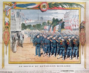 March of School Battalions on the 14th July 1882