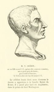 Marcus Tullius Cicero, Roman politician, orator and philosopher by French School