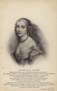 Marguerite de la Sabliere, French Salonist by French School