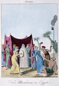 Muslim marriage in Egypt - in Customs and traditions of peoples, ed. Hocquart, Paris by French School