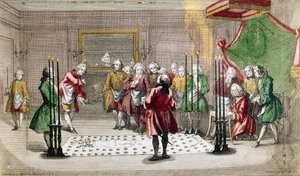 Masonic Ceremony in France by French School
