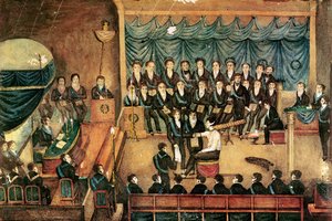 Masonic Initiation Ceremony of a Male Freemason, Early 19th Century
