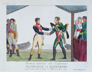 Meeting Between Napoleon I and Alexander I, at Tilsit