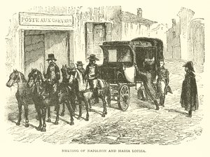 Meeting of Napoleon and Maria Louisa by French School