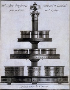 Metalwork: A Set of Liqueur Cups on a Stand, 1780-96