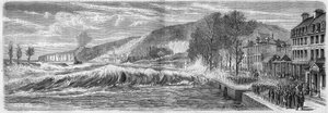 Meteorological phenomenon: Effect of the tide on the bar of the Seine at Villequier (Seine Maritime, 76), March 9 by French School