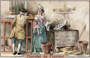 Representation of an oyster saleswoman in Paris in 1750
