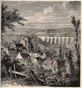 Meudon - department of Hauts-de-Seine - engraving in 
