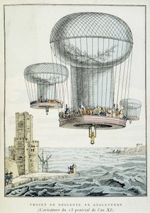 Military Balloon Descent Project to England by French School
