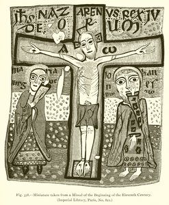 Miniature taken from a Missal of the Beginning of the Eleventh Century by French School