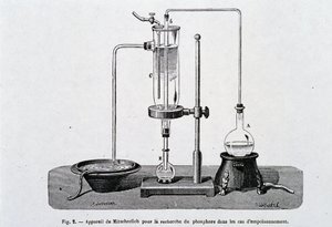 Mitsherlich apparatus for the search for phosphorus in cases of poisoning - in 