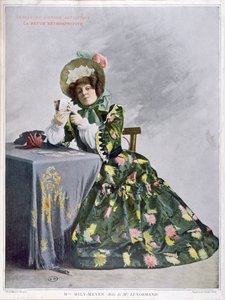 Mlle Mily-Meyer in the role of Mlle Le Normand, 1899 by French School