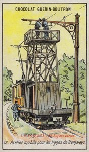 Mobile Platform for Repairing Overhead Power Lines on Tramways by French School