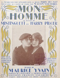 Mon Homme, cover of score of song by Mistinguett and Harry Pilcer, 1920