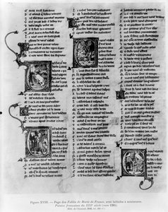 Fables by Marie de France (fl.12th Century), from an Anthology of French Poems, c.1280-90